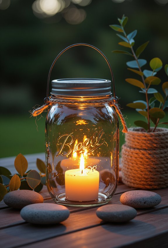 cozy mason jar heaters