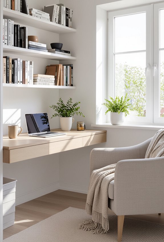 cozy multifunctional reading work nook