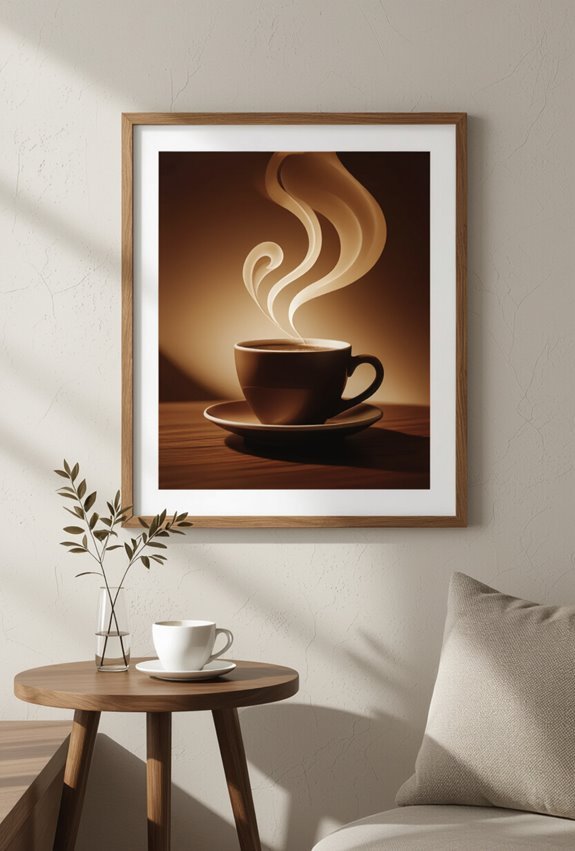 cozy neon coffee quote