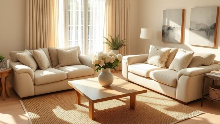 cozy neutral living room decor