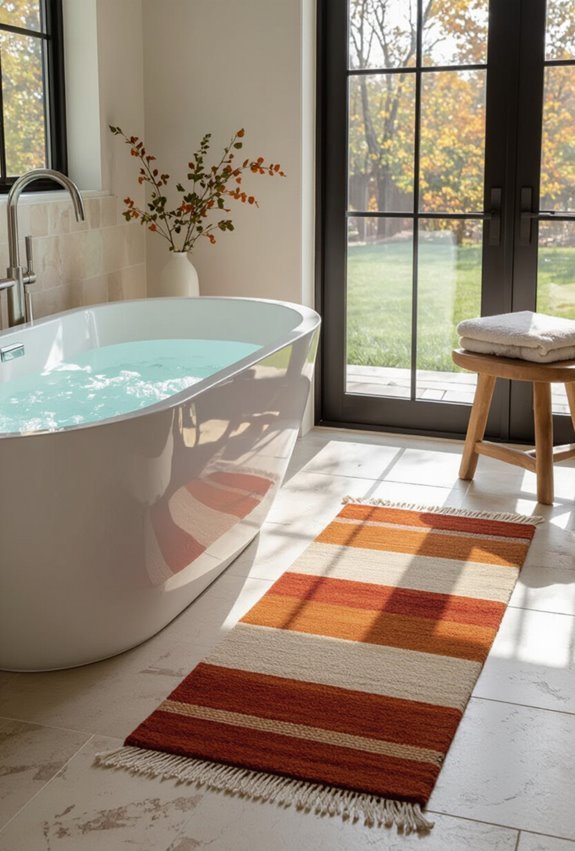cozy non slip textured runner