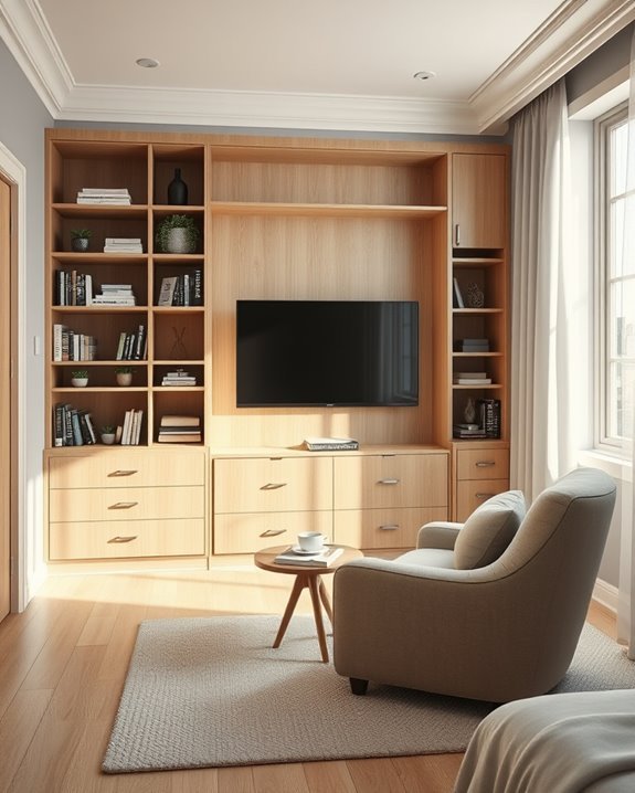 cozy nook with entertainment