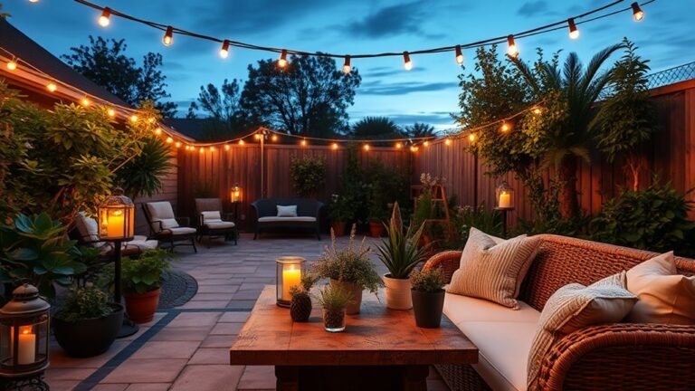 cozy outdoor cafe ambiance