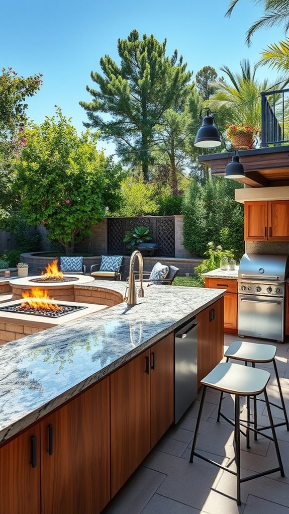 cozy outdoor cooking experience