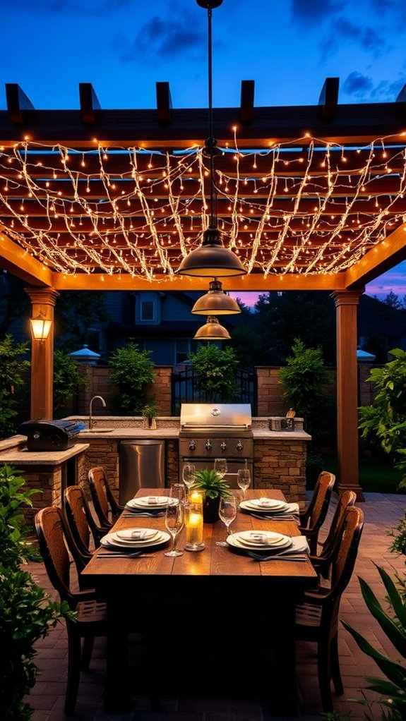 cozy outdoor dining retreat