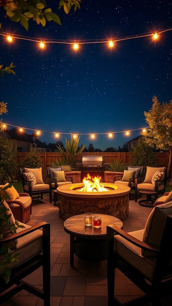 cozy outdoor fire pit