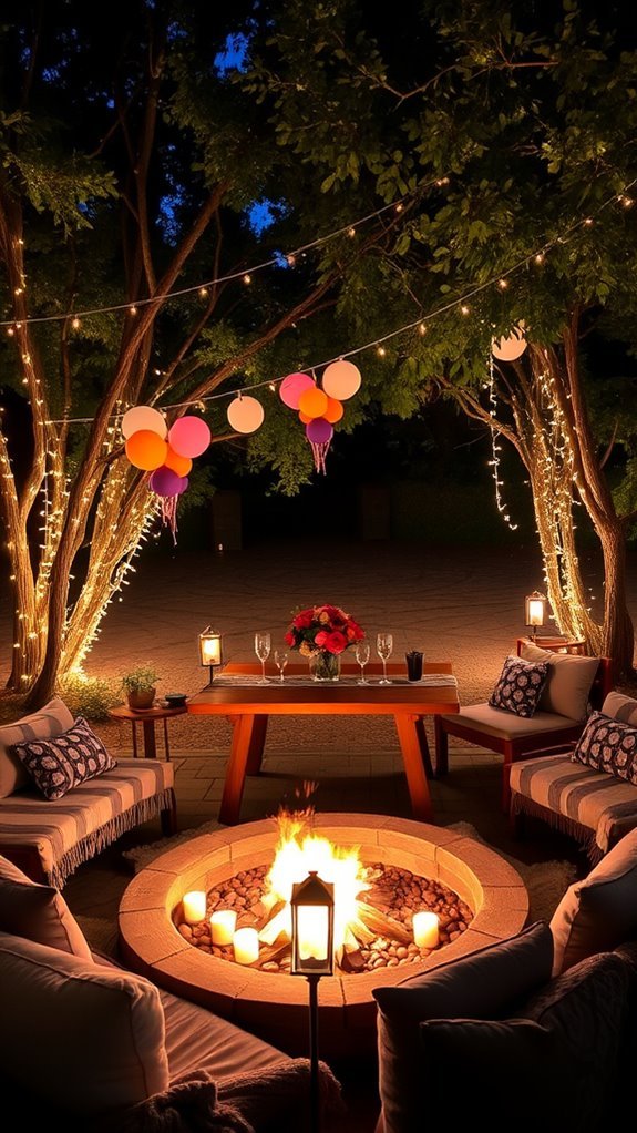 cozy outdoor fire pit