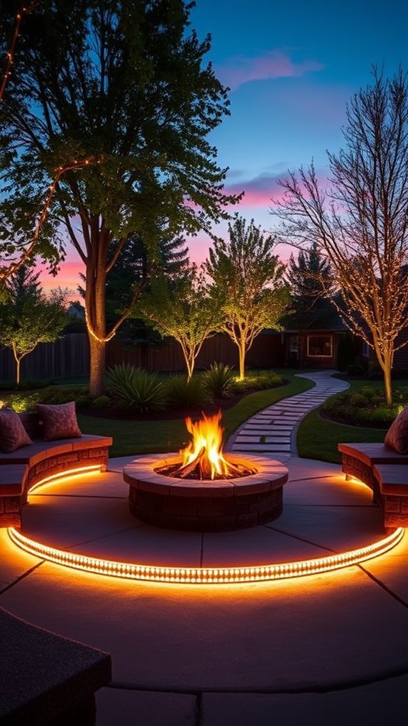 cozy outdoor fire pit