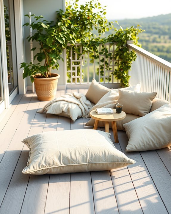 cozy outdoor floor cushions
