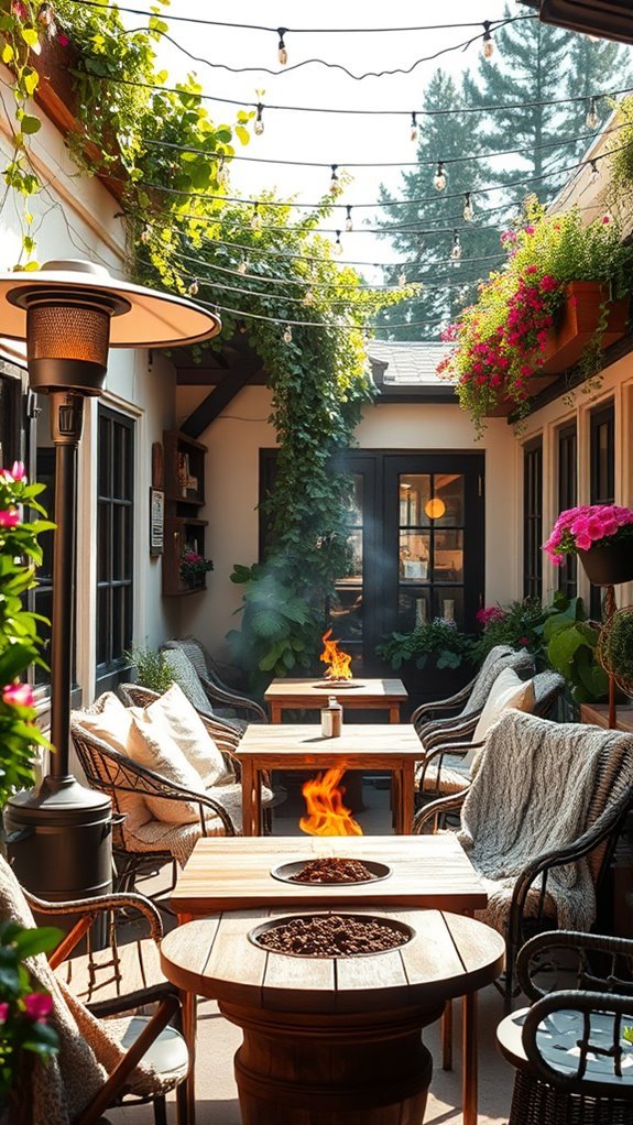 cozy outdoor heating options