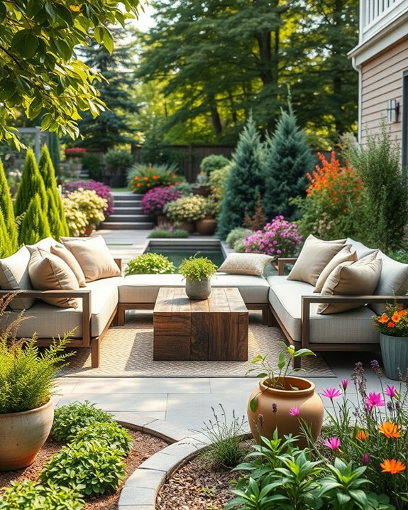 cozy outdoor living retreat