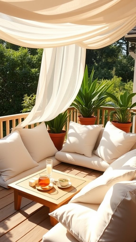 cozy outdoor relaxation retreat