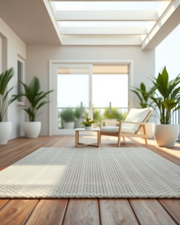 cozy outdoor rug aesthetics