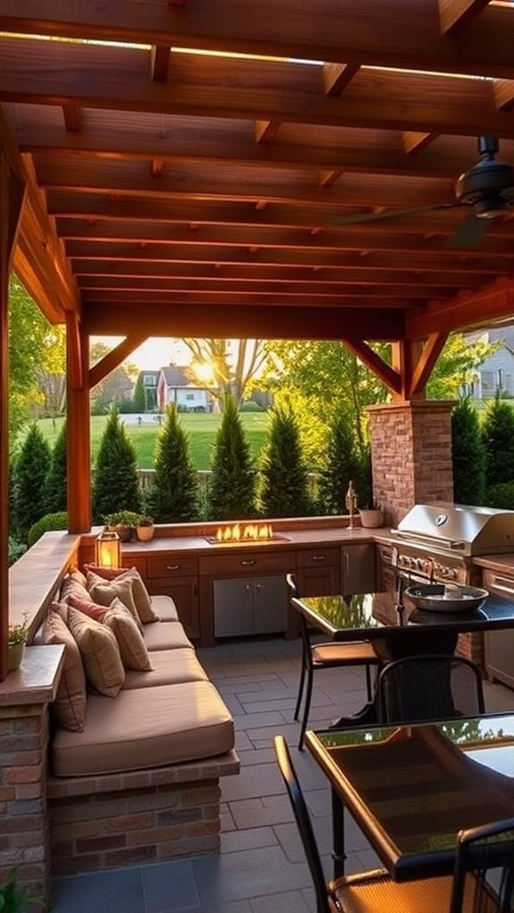 cozy outdoor seating area