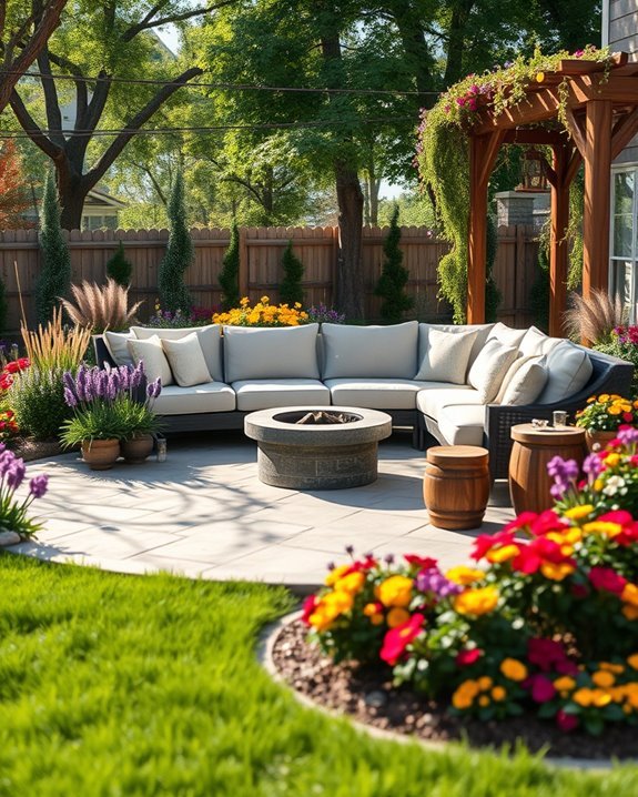 cozy outdoor seating area
