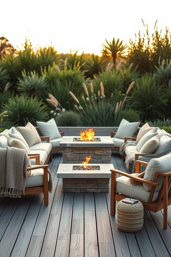 cozy outdoor seating areas