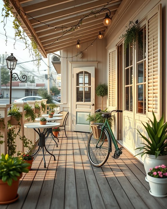 cozy outdoor seating experience