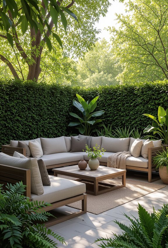 cozy outdoor sofa lounge