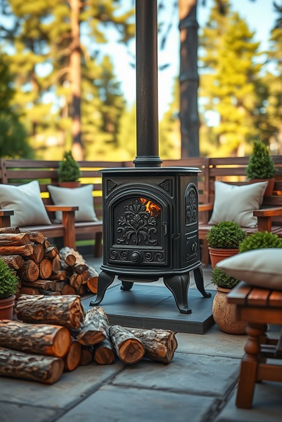 cozy outdoor wood stoves