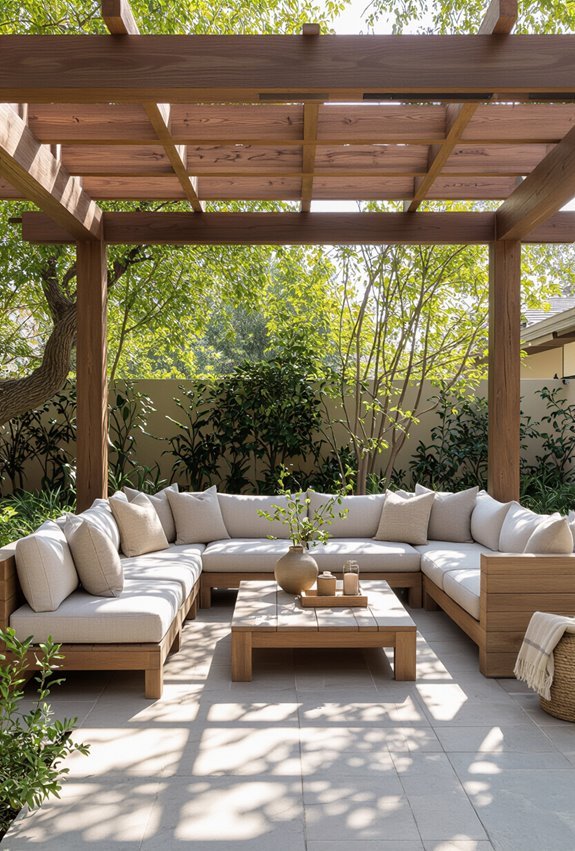 cozy pergola lounge retreat