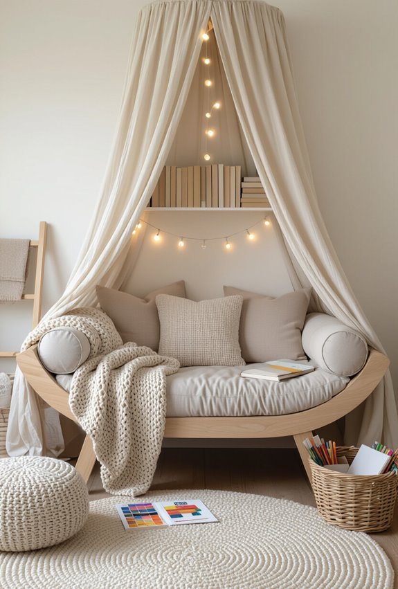 cozy personalized window reading nook