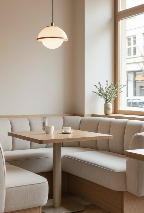cozy private booth corners