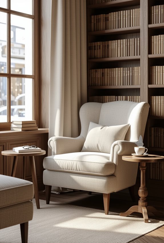 cozy quiet reading nook