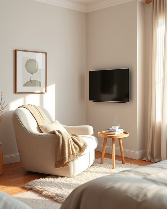 cozy reading and viewing