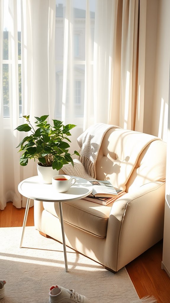 cozy reading corner design