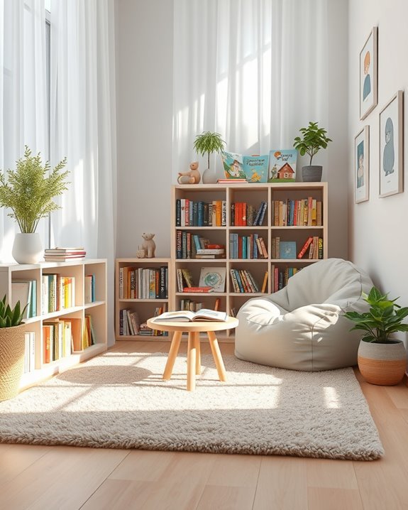 cozy reading nook creation