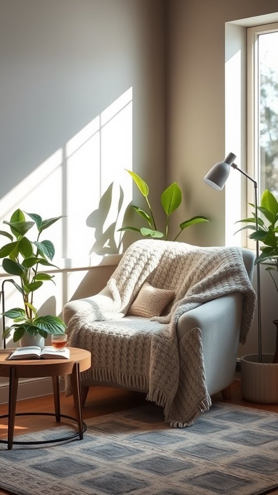 cozy reading nook design