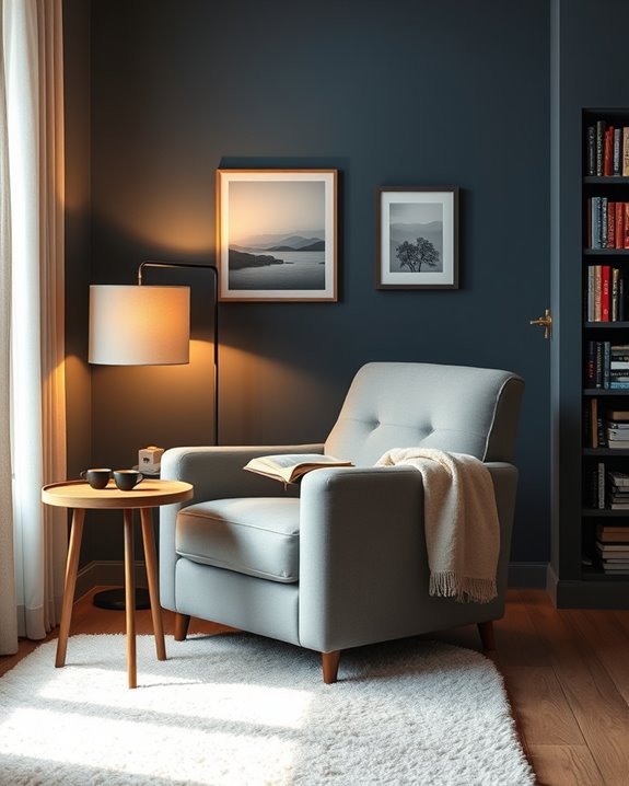 cozy reading nook design