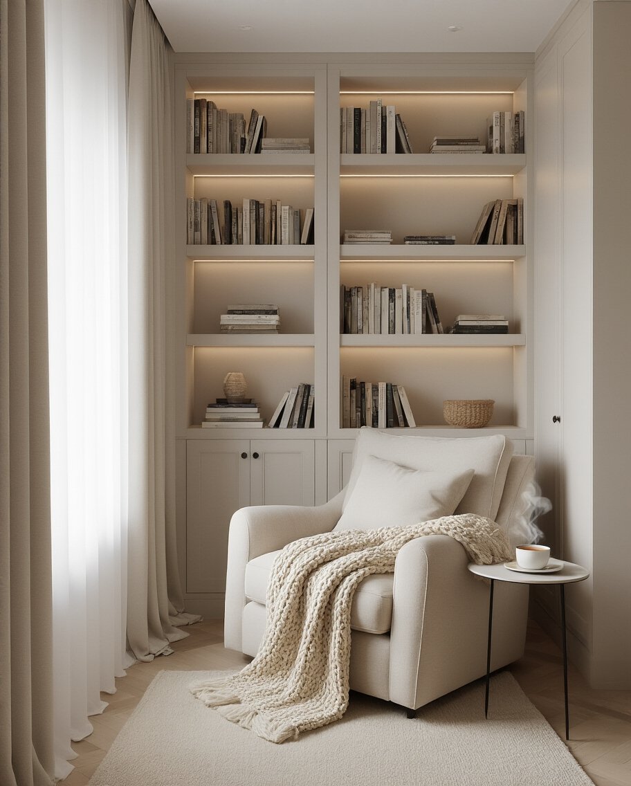 cozy reading nook design