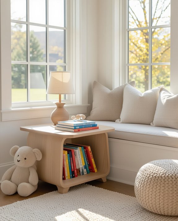 cozy reading nook setup