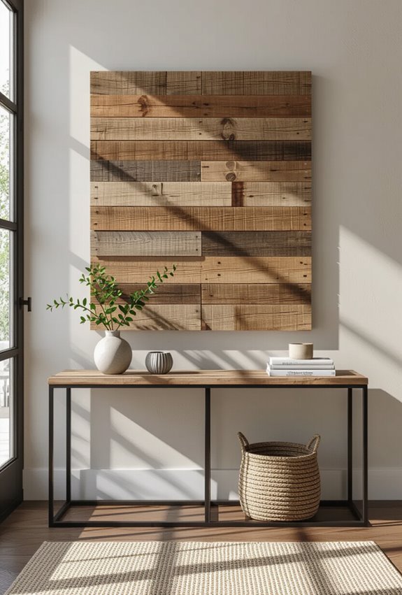 cozy reclaimed pallet welcome