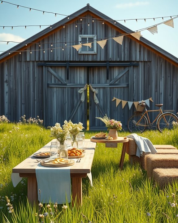 cozy rustic barn celebration