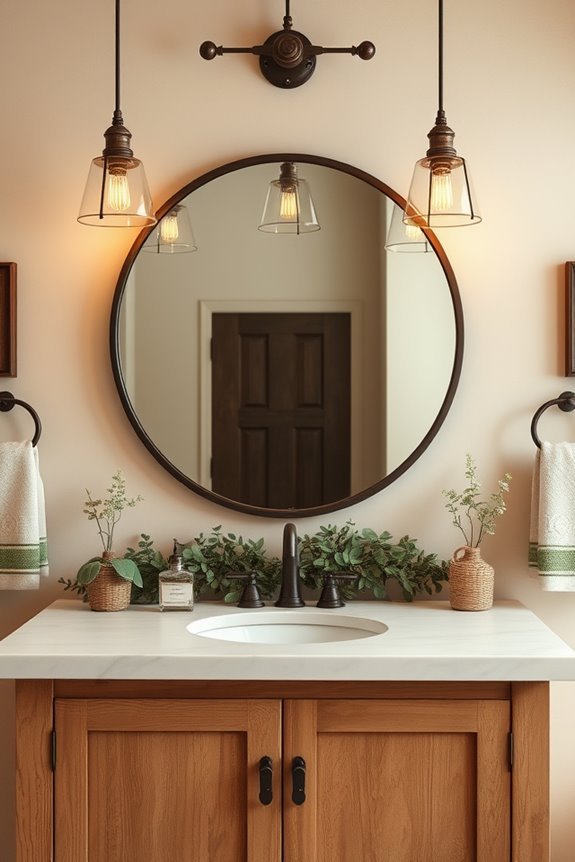 cozy rustic barn lighting