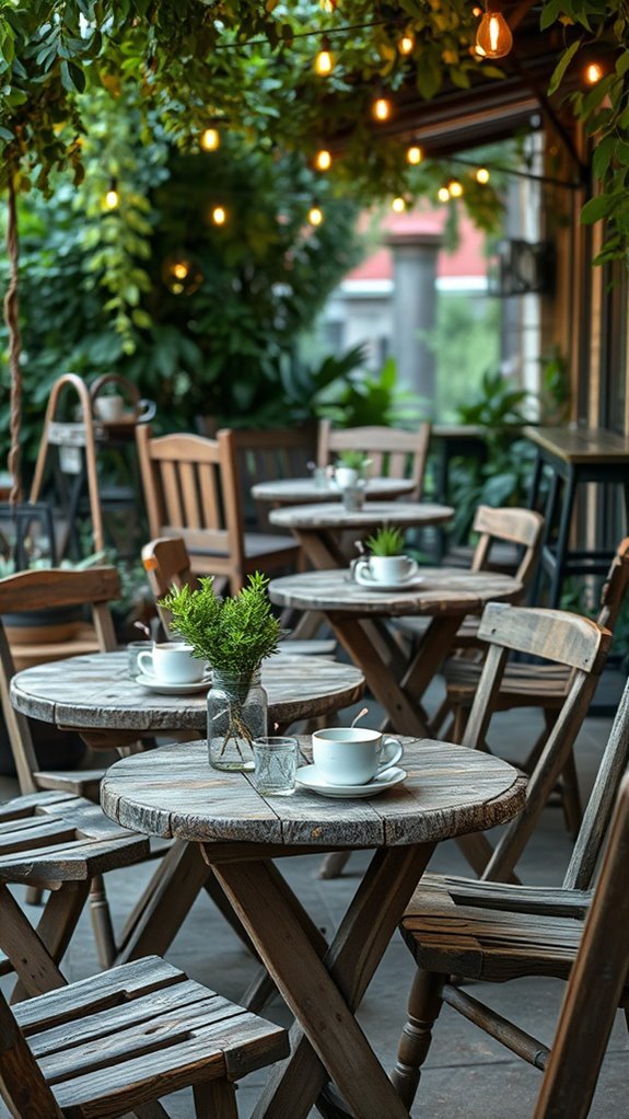 cozy rustic coffee shop