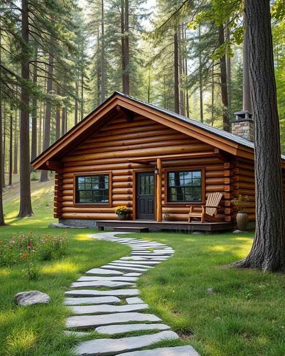 cozy rustic log cabin
