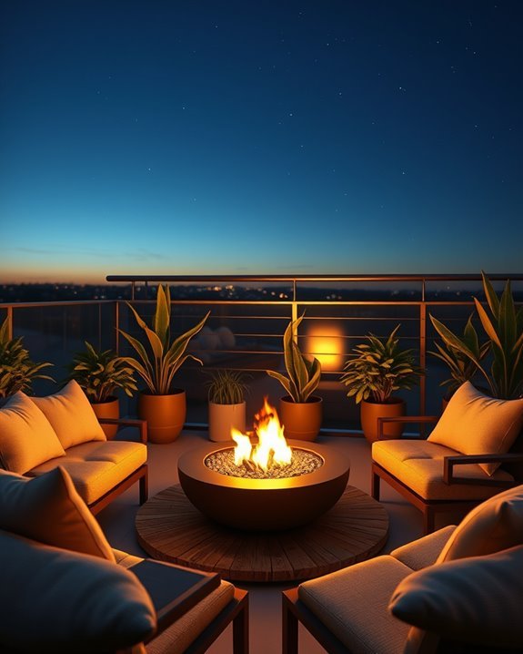cozy safe fire pit experience