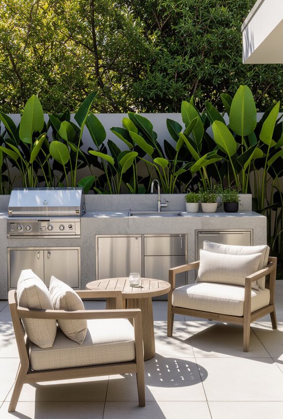 cozy seating near kitchen