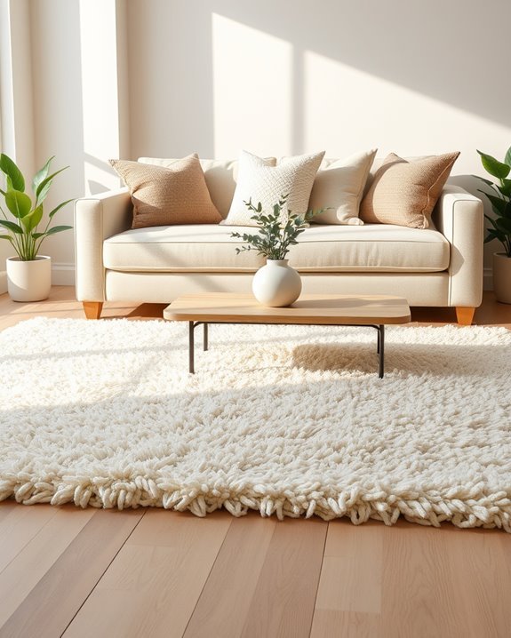 cozy shag rug comfort