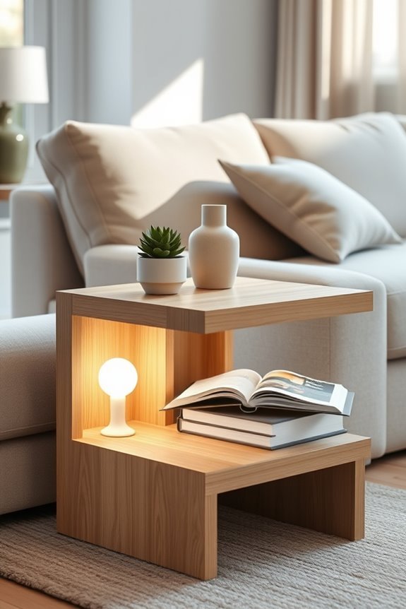cozy side table illumination