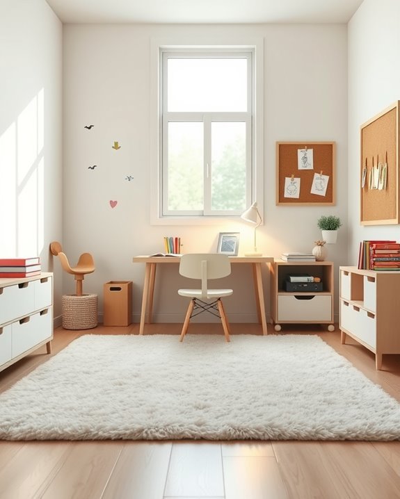 cozy study space rugs
