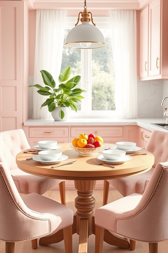 cozy sunlit breakfast nook
