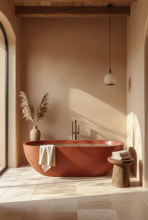cozy terracotta clay warmth