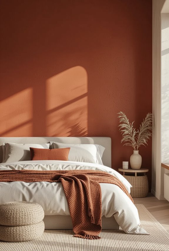 cozy terracotta textured retreat