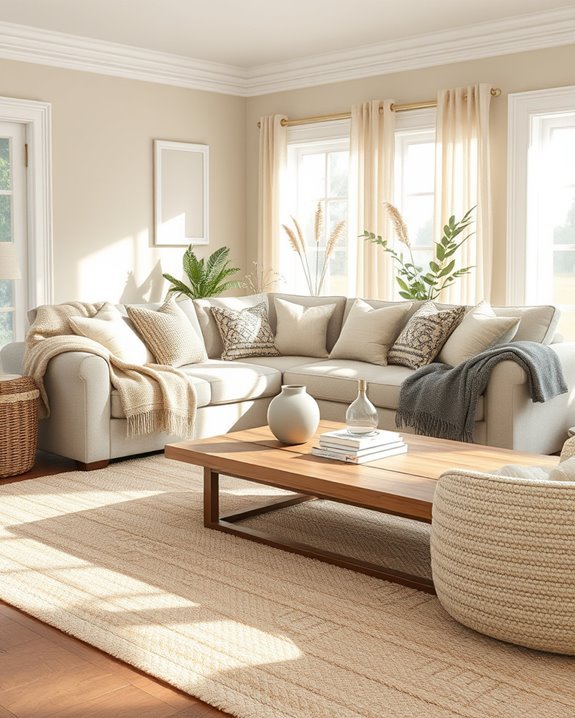 cozy textiles create warmth