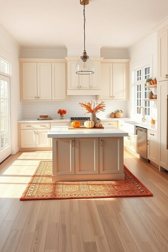 cozy textured kitchen rugs