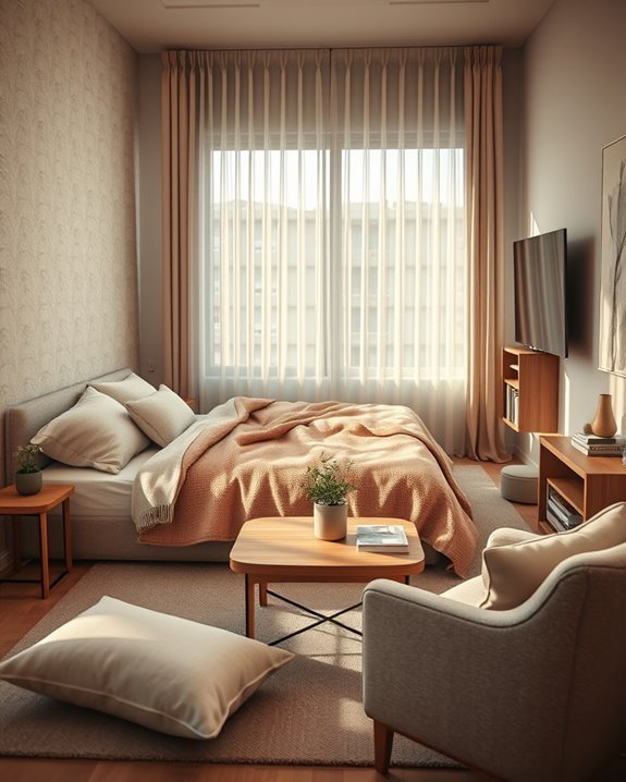 cozy tv watching nook
